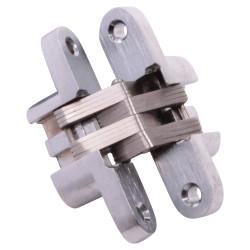 Altro Concealed Hinge - 60 x 13mm - Satin Chrome - Pair