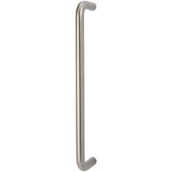 Altro Satin Stainless Steel 16mm D-Bar Door Pull Handle - Bolt Fix - 305mm Centres