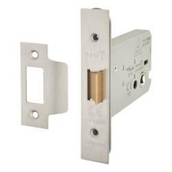 Altro Heavy Duty Bolt Through Flat Latch - 107mm Case - 82mm Backset - Satin Stainless Steel