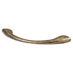 Altro Vali Bow Cabinet Pull Handle - 96mm Centres - Antique Brass