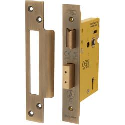 Altro Architectural 5 Lever Sashlock - 78mm Case - 57mm Backset - Square - Antique Brass