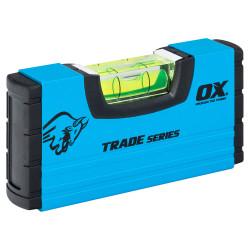 OX Trade Stubby Spirit Level - Non Magnetic - 4"/ 100mm - Aluminium