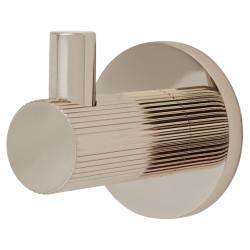Altro Lines Single Coat Hook - 50 x 25mm - Polished Nickel