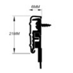 Sealmaster Watershed Seal - 1000mm Length - CAG Trim Seal - Inward/Outward Opening Doors - Gold