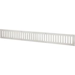 Altro Plain Slotted Vent - 600 x 76mm - 11590mm² Free Air Flow - Polished Stainless Steel