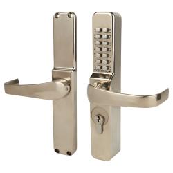 Codelocks CL0470 Push Button Code Lock - Aluminium Doors - PVD Stainless Steel