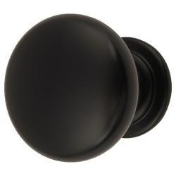 Altro Domed Round Cabinet Knob - 30mm Diameter - Matt Black