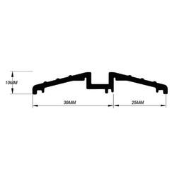 Sealmaster Watershed Seal - 1000mm Length - TKS Threshold - Inward/Outward Opening Doors - Silver