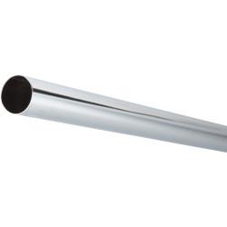 Rothley 19mm Round Steel Hanging Rail Tube - 1829mm Length - Polished Chrome