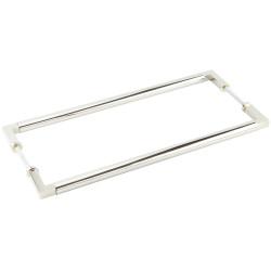 Burlington by Frelan Polished Nickel 20mm D-Bar Door Pull Handle - B2B - 425mm c/c - Westminster Range