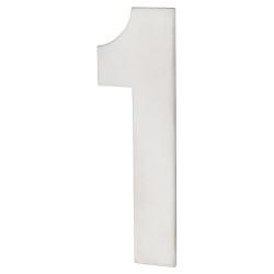 Altro 100mm Concealed Screw Fix Door Numeral - 1 - Polished Stainless Steel