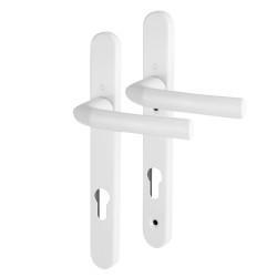 Hoppe Birmingham 1117/3811N uPVC Multipoint Door Handle - Short Plate - 92mm c/c - 70mm door - White