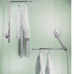 Altro Flexi Lift Single Pull Down Wardrobe Rail Lift - 500-600mm - Max 12kg - Left Hand - Grey