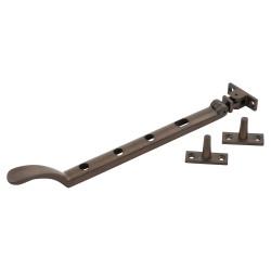 Hampstead Victorian Casement Window Stay - 10"/250mm Length - Antique Bronze