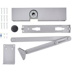 Briton 2003V Overhead Fire Door Closer - Power Size 1-4 - Push/Pull Mounting - Silver Arm