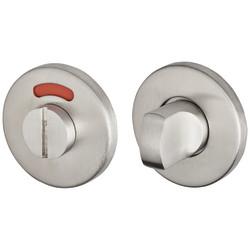 Touchpoint Bathroom Turn & Release with Indicator - 51 x 51mm - Satin Stainless Steel