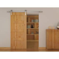 Barrierslide Barn Strap Sliding Door Gear Kit - 2000mm Track - 150kg Max Door - Stainless Steel