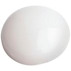 Plastic Screw Dome - 15mm Diameter - White