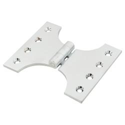 Jedo Heavy Duty Parliament Hinge - 102 x 75 x 125mm - Polished Chrome - Pair