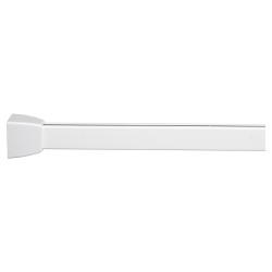 Croydex Shower Rail - Straight - Professional Profile - 800-1830mm Length - White