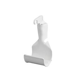 elfa Top Track System - Click In Clothes Hanging Rail Holder Bracket - 40 x 35 x 77mm - White