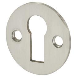 Altro Escutcheon - 33mm Diameter - Keyhole - Satin Stainless Steel