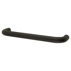 Altro Matt Black 19mm D-Bar Door Pull Handle - Bolt Fix - 229mm Centres