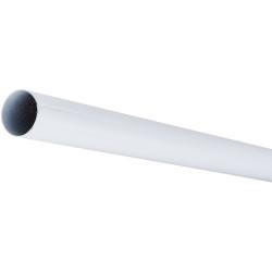 Rothley 19mm Round Steel Hanging Rail Tube - 914mm Length - White