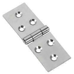 Cranked Knuckle Steel Backflap Cabinet Hinge - 25 x 74 x 1mm - Zinc Plated - Pair