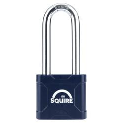 Squire Stronglock Plus 45/2.5 Long Shackle Padlock - 48mm Body - 63 x 20.5mm Shackle - Blue