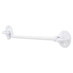 Altro Cabin Hook & Eye - 200mm Length - White Iron