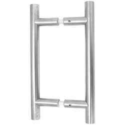 Altro Satin Stainless Steel 25mm T-Bar Door Pull Handles - Back to Back - 305mm Centres