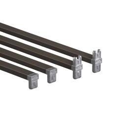 elfa Drawer Basket Tower - T & L Crossbars - 450mm Width - Graphite - Pair