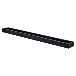 Altro Contemporary Square Towel Rail - 600 x 70 x 30mm - Matt Black