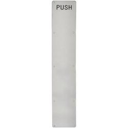 Altro Stainless Steel Finger Plate - Push - 800 x 125 x 1.5mm - Satin