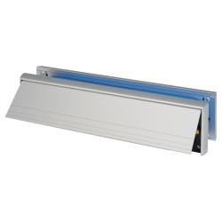 Lorient Firemaster Intumescent Letter Plate - Fire Rated - 304 x 70mm - Silver