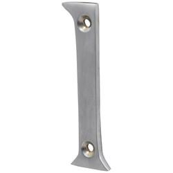 76mm Screw Fix Door Numeral - 1 - Satin Chrome