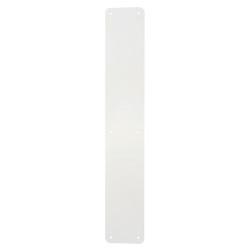 Touchpoint Plastic Plain Finger Plate - 450 x 75 x 1.5mm - White