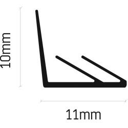 Norsound 710 Perimeter Seal - 2100mm Length - White - Pack of 5
