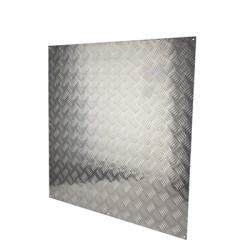 Touchpoint Aluminium Kick Plate - Half Door Panel - 900 x 900 x 1.2mm - 8 Screw Holes - 5 Bar Tread