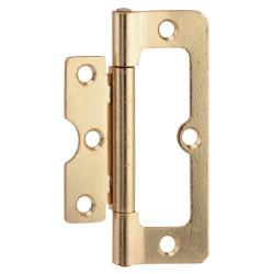 Hurlinge Cabinet Hinge - 100 x 60 x 2mm - Polished Brass - Pair