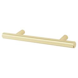 Altro 12mm T-Bar Cabinet Pull Handle - 96mm Centres - Satin Brass