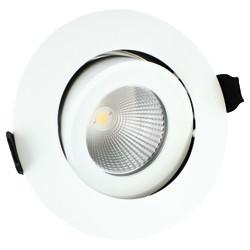 Integral LED Lux Fire 6W IP65 Fire Rated 36° LED Dimmable Adjustable Downlight - 3000K - White