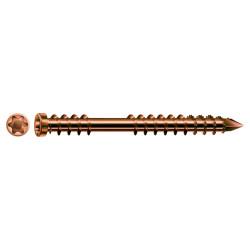 SPAX T-Star Plus Cylindrical Head Decking Screw - 5.0 x 50mm - A2 Antique Stainless Steel - Pack 200