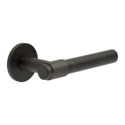CRES by Frelan Dark Bronze Sprung Fire Rated Door Handles on Round Rose - CR-103 Range