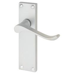 Touchpoint Satin Chrome Budget Scroll Latch Door Handles Pack - Mia Range