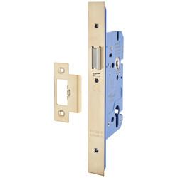Altro Architectural DIN Euro Mortice Nightlatch - 85mm Case - 60mm Backset - PVD Brass