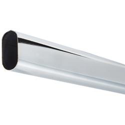 Rothley 30 x 15mm Oval Steel Hanging Rail Tube - 3000mm Length - Polished Chrome