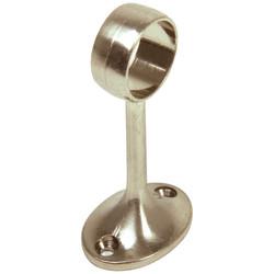 Rothley 25mm Hanging Rail Centre Bracket - Brushed Nickel