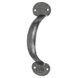 Olde Forge Pewter Bean D-Bar Door Pull Handle - Screw Fix - 125mm Centres